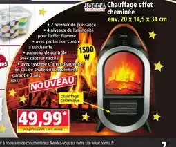 Norma JOCCA chauffage effet cheminée offre