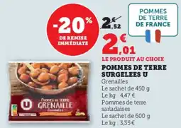 Super U U Pommes de terre surgelees offre