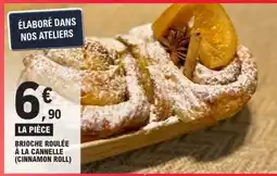 E.Leclerc BRIOCHE ROULÉE À LA CANNELLE (CINNAMON ROLL) offre