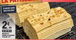 E.Leclerc Bûchette Crème au Beurre Praliné offre