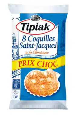 Carrefour Tipiak coquilles st jacques surgelées prix choc offre