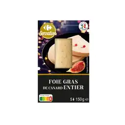 Carrefour Carrefour sensation foie gras de canard entier mi-cuit offre