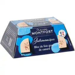 Carrefour Maison montfort bloc de foie gras de canard gastronomique offre