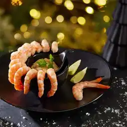 Carrefour Selections marines couronne de queues de crevettes et sauce cocktail delpierre offre
