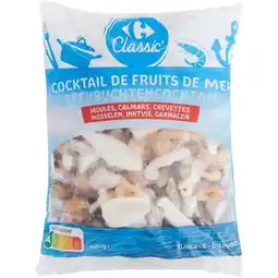 Carrefour Carrefour classic' cocktail de fruits de mer surgelés offre