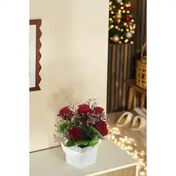 Carrefour Fleur bouquet boîte cadeau ecrin floral offre