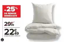 Carrefour La parure 200 x 200 cm offre