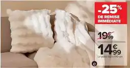 Carrefour Le plaid 130 x 170 cm offre