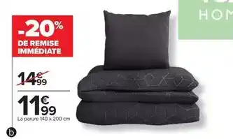Carrefour La parure 140 x 200 cm offre
