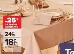 Carrefour La nappe chambray offre