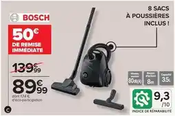 Carrefour Bosch - sacs a poussières inclus! offre