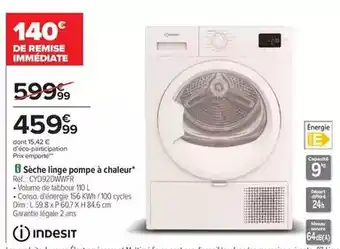 Indesit - seche linge pompe à chaleur