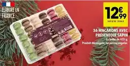 Supeco 36 macarrons avec présentoir sapin offre