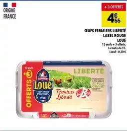 Supeco Label rouge - oeufs fermiers liberté offre