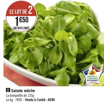 Géant Casino Salade mâche offre