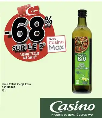 Géant Casino Casino bio huile d’olive vierge extra offre