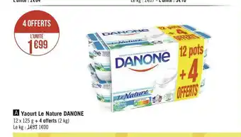 Géant Casino Danone yaourt le nature offre