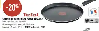 Géant Casino Tefal gamme de cuisson easycook n clean offre