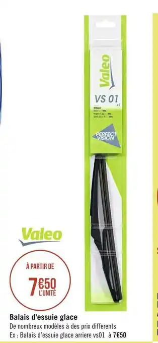Géant Casino Valeo balais d’essuie glace offre