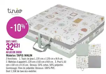 Matelas tapis malin