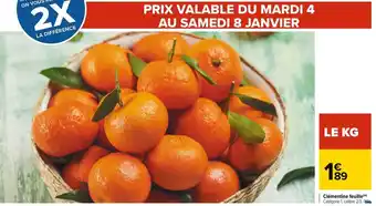 Carrefour Clémentine feuille offre