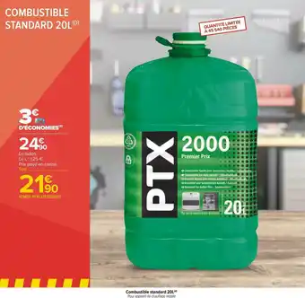 Carrefour Ptx 2000 combustible standard 20l offre