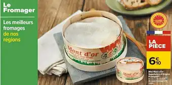 Carrefour Mini mont d'or appellation d'origine protégée offre
