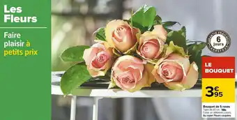 Carrefour Bouquet de 5 roses offre