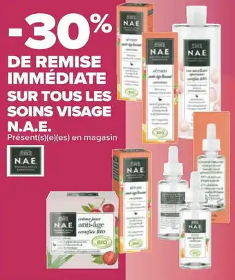 Carrefour N.a.e. bon plan sur tous les soins visage de la marque n.a.e. offre