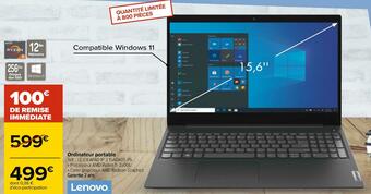 Carrefour Lenovo ordinateur portable offre