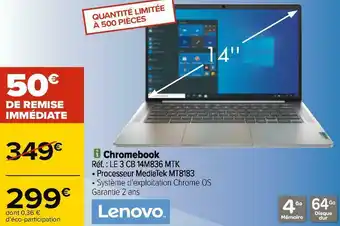 Carrefour Lenovo chromebook offre
