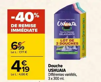 Carrefour Ushuaia douche offre