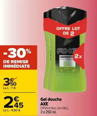 Carrefour Axe gel douche offre