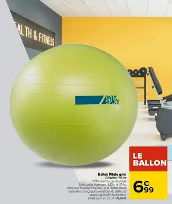 Carrefour Ballon pilate gym offre