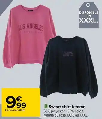 Carrefour Sweat-shirt femme offre