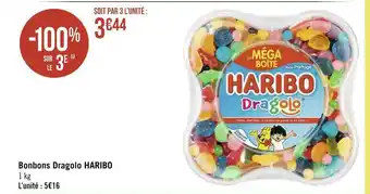 Géant Casino Haribo bonbons dragolo offre