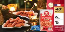 Carrefour Market CARREFOUR CLASSIC Saucisses cocktail offre