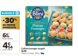 Carrefour Market BLINI Coffret fromager surgelé offre