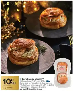 Carrefour Market 2 tourbillons de gambas offre
