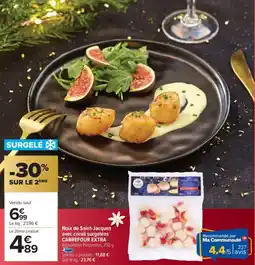 Carrefour Market CARREFOUR EXTRA Noix de Saint-Jacques avec corail surgelées offre