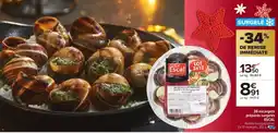 Carrefour Market ESCAL 36 escargots préparés surgelés offre