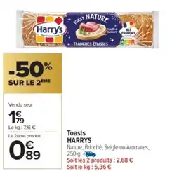 Carrefour Market HARRYS Toasts offre