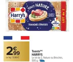 Carrefour Market HARRYS Toasts offre