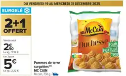 Carrefour Market MC CAIN Pommes de terre surgelées offre