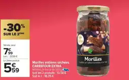 Carrefour Market CARREFOUR EXTRA Morilles entières séchées offre