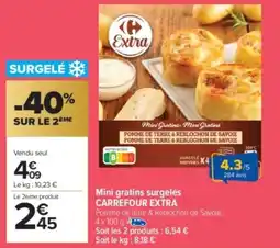 Carrefour Market CARREFOUR EXTRA Mini gratins surgelés offre