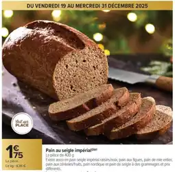 Carrefour Market Pain au seigle impérial offre