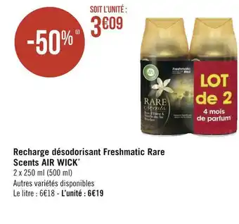 Air wick recharge désodorisant freshmatic rare scents*