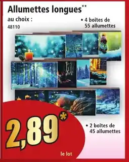 Norma Allumettes longues offre