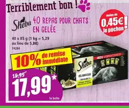 Norma SHEBA Sheba 40 repas pour chats offre
